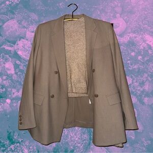 Zara Gray Blazer & Suit Jacket